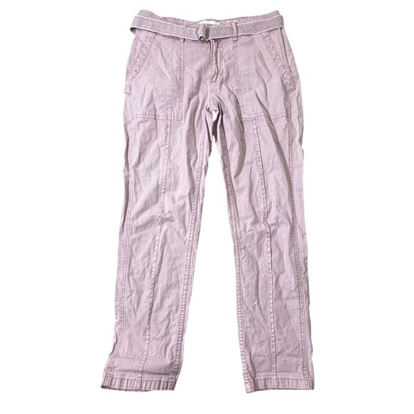 Anthropologie Pants - Anthropologie The Wanderer Belted Pink Cargo Pants Utility Pants Size 28